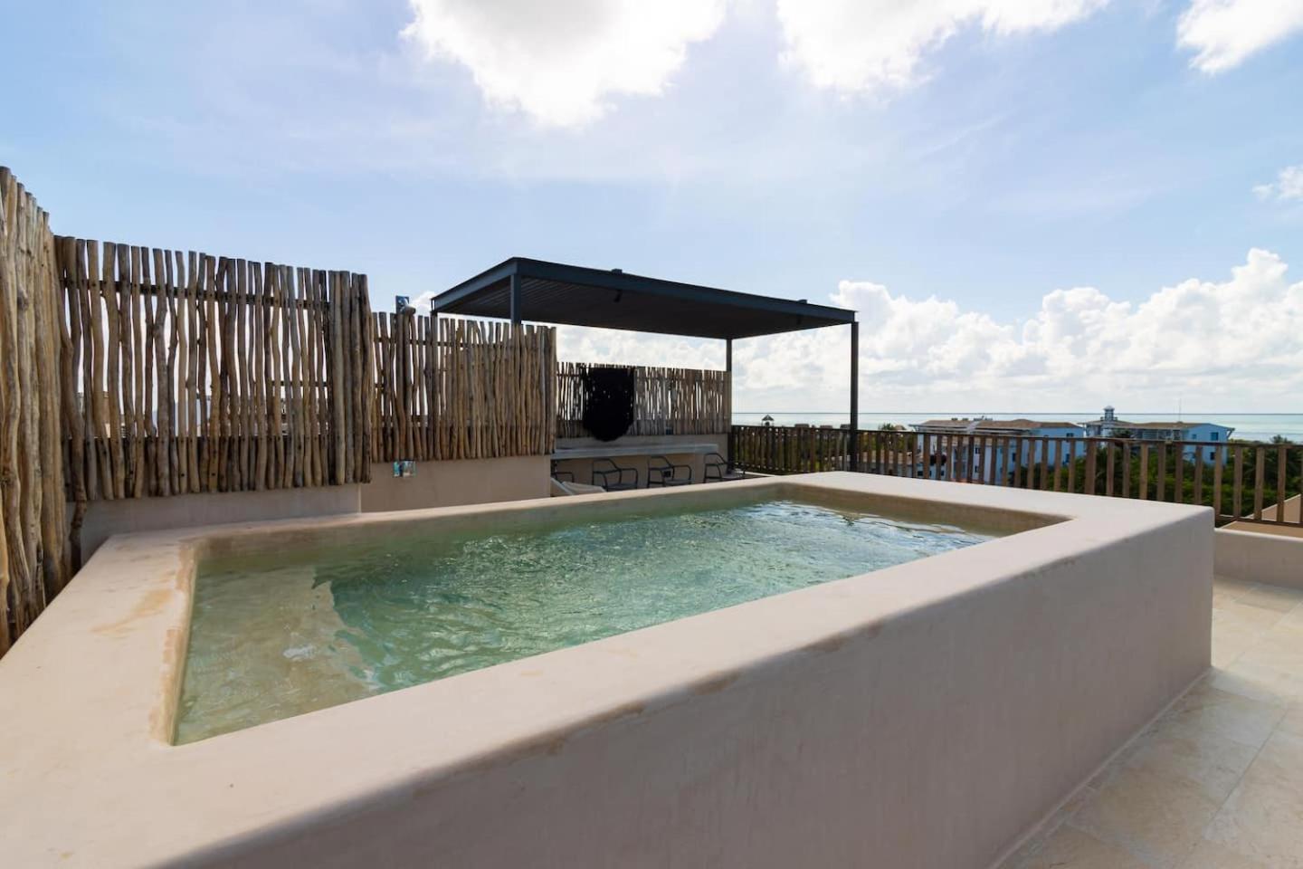Beautiful Ocean View Penthouse With Private Pool -C301 Otel Isla Holbox Dış mekan fotoğraf